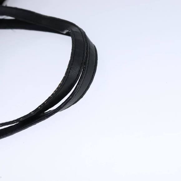 PRADA Hand Bag Leather Black Silver Auth 109379 - Picture 7 of 16